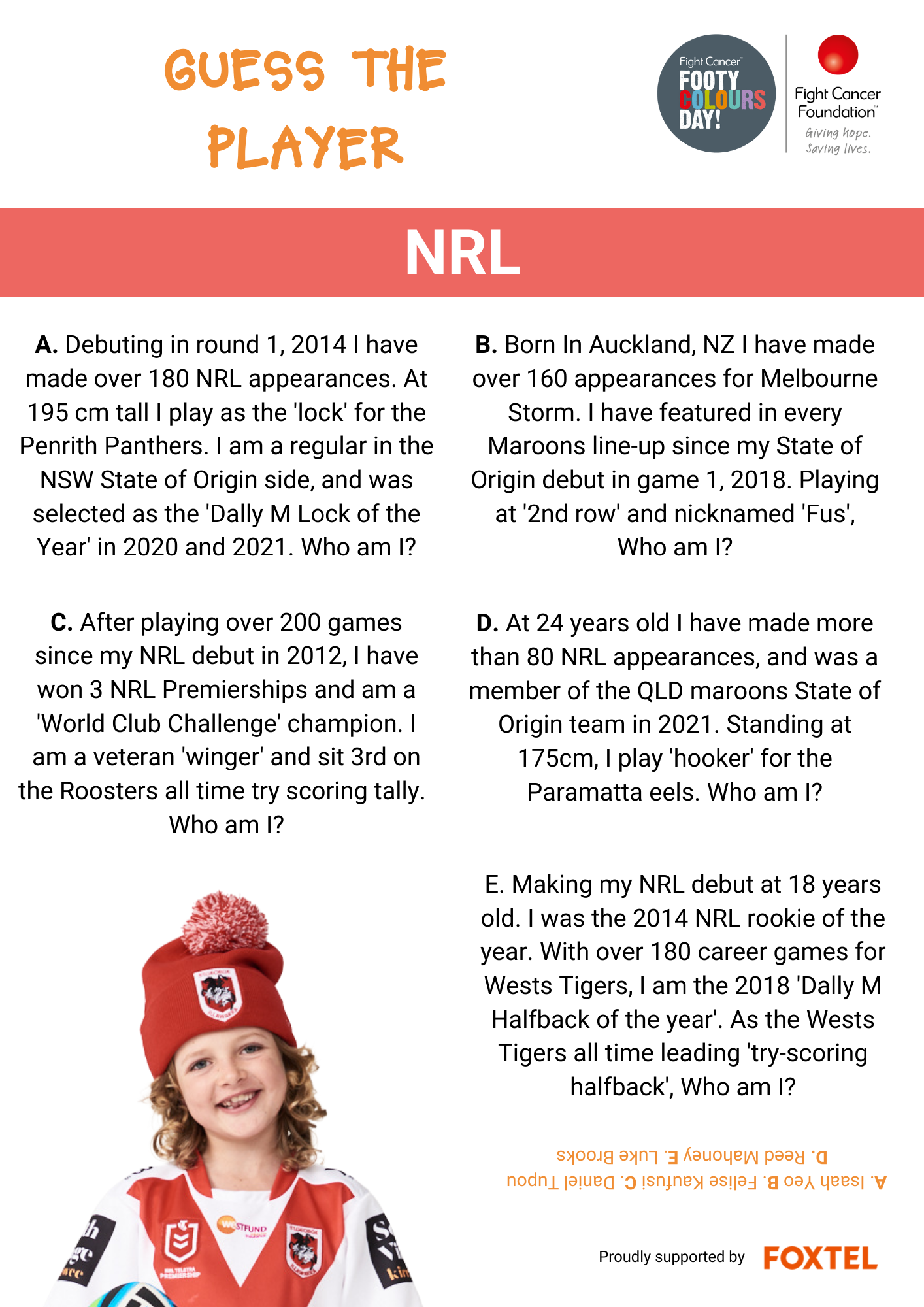 Guess the player - NRL
